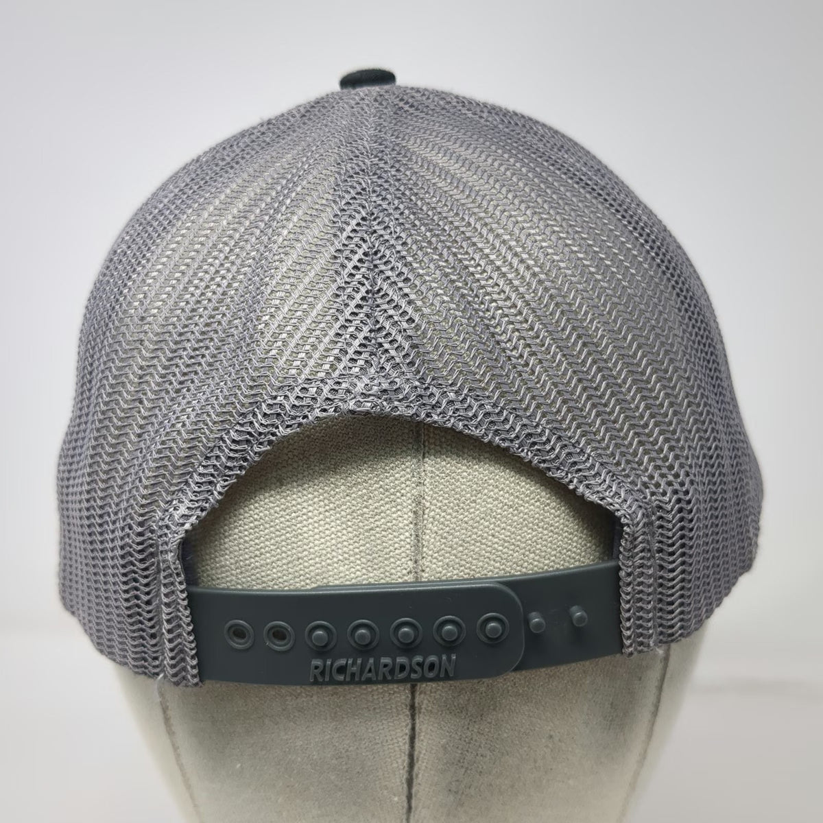 Richardson Trucker Hat Gray One Size Snapback Valley Wide Cooperative Logo Mesh