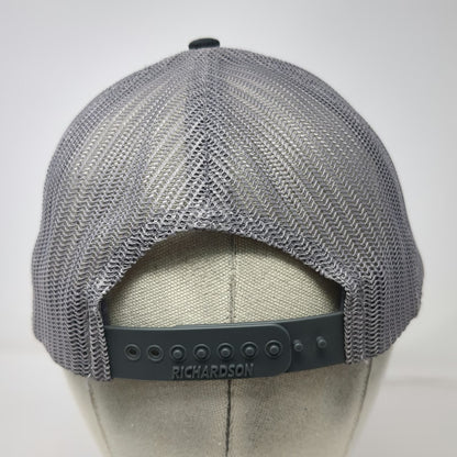 Richardson Trucker Hat Gray One Size Snapback Valley Wide Cooperative Logo Mesh