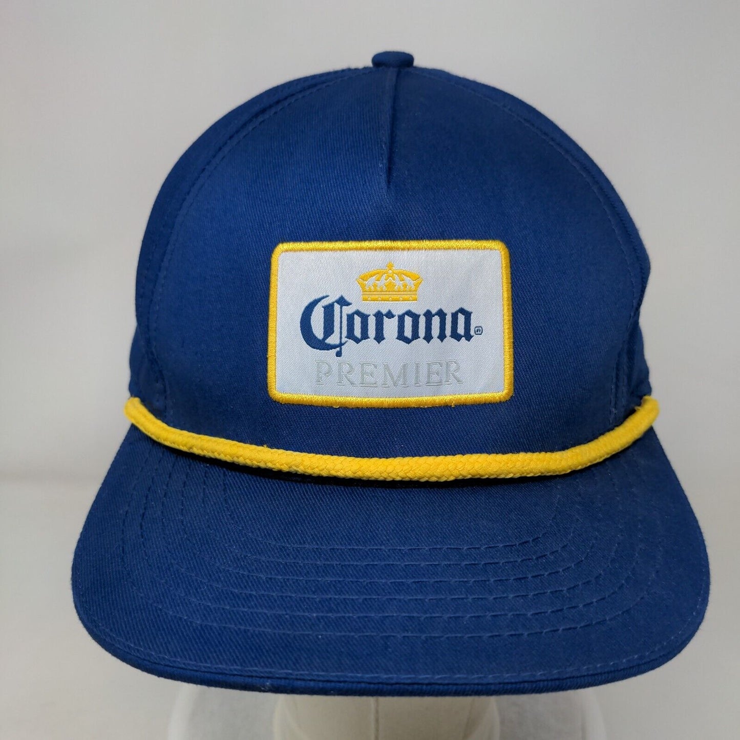 Corona Premier Patch Snapback Rope Hat Blue One Size Adjustable