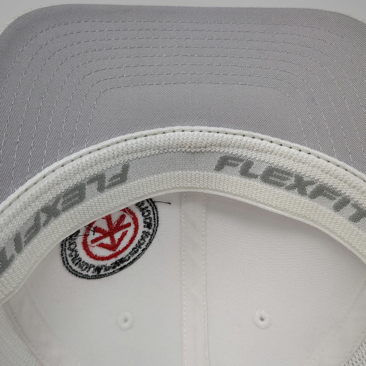 Port Authority White Baseball Cap XL Mesh Stockholm Precision Tools Patch Hat