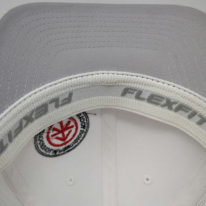 Port Authority White Baseball Cap XL Mesh Stockholm Precision Tools Patch Hat