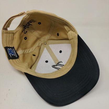 Boombah Men's Strapback Hat Tan Embroidered Logo N 100% Polyester