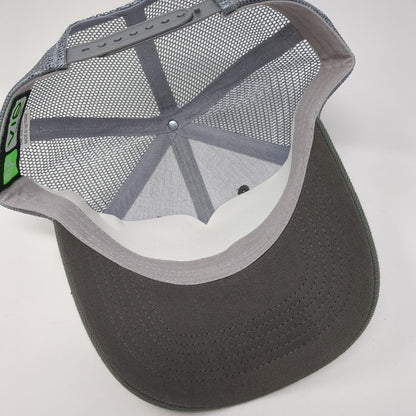 McCally Wood Snapback Trucker Hat Gray One Size Adjustable Mesh Back Vie Gear