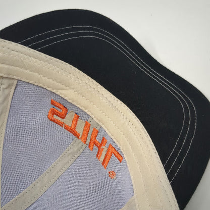 Stihl Outfitters Baseball Cap Black Beige Orange One Size Strapback Logo Hat