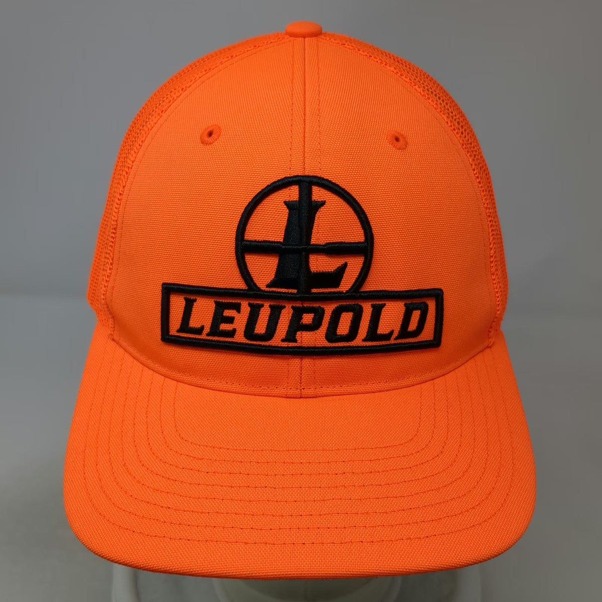Leupold Trucker Hat Orange One Size Snapback Mesh High Visibility Hunting Cap