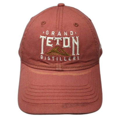 Ouray Grand Teton Distillery Red Baseball Cap Hat One Size Strapback Mountain