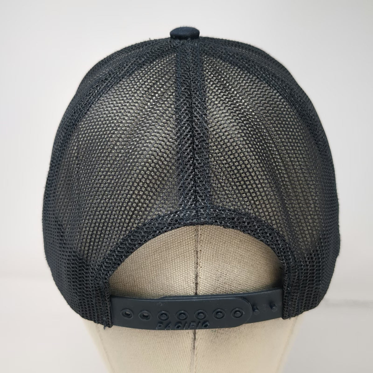 Pacific Headwear Merrick Blue Trucker Hat One Size Mesh Back Snapback Logo Hat