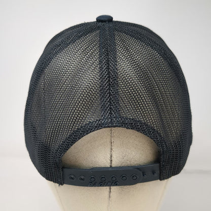 Pacific Headwear Merrick Blue Trucker Hat One Size Mesh Back Snapback Logo Hat