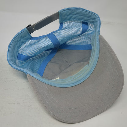 Patagonia Trucker Hat White Blue Gray One Size Mesh Back Snapback Mountain Logo