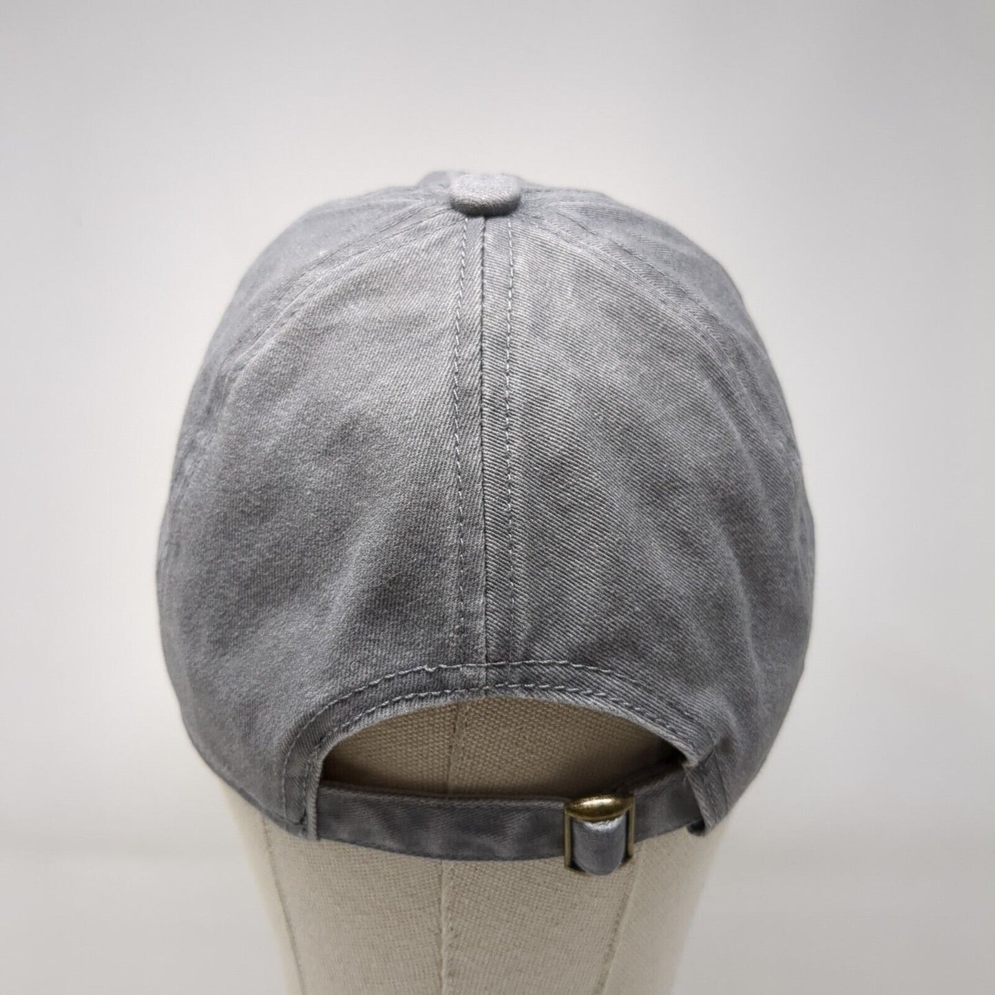 Hello Pumpkin Slideback Hat Gray One Size Adjustable Embroidered David And Young
