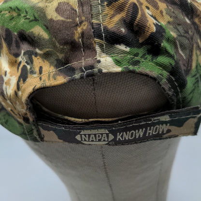 NAPA Outdoors Men's Strapback Hat Camo Size OSFM Embroidered 100% Cotton