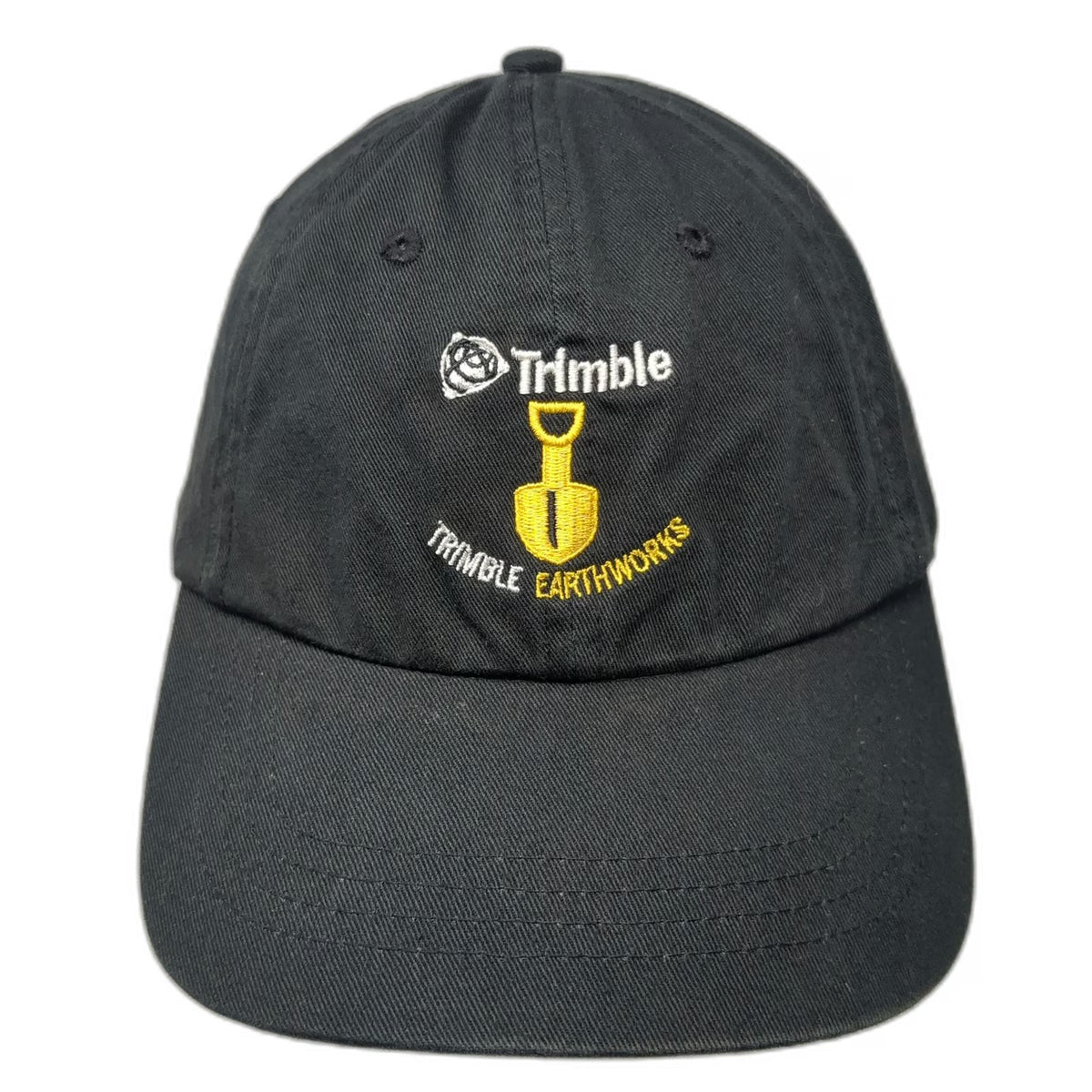 KC Caps Baseball Cap Black One Size Trimble Earthworks Shovel Logo Hat Slideback