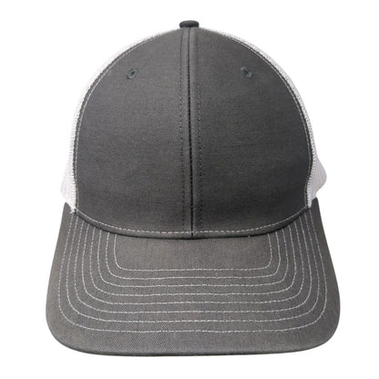 Richardson Snapback Trucker Hat Gray One Size Mesh Back Adjustable Blank