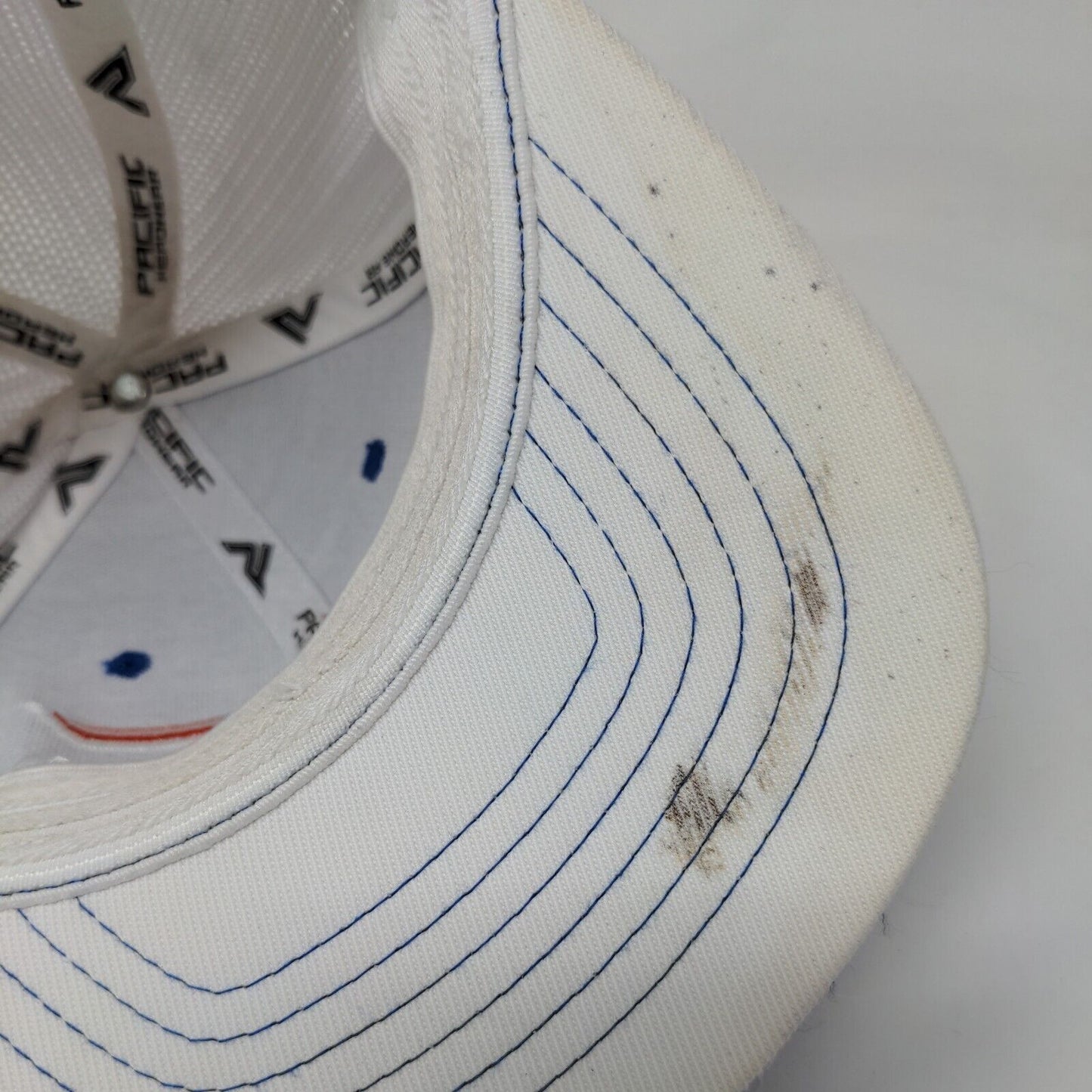 Pacific Headwear Boys Mesh Back Fitted Hat Blue 6 3/8 6 7/8 Embroidered GC Logo