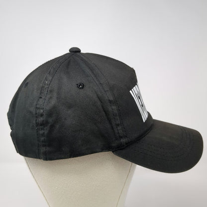 Otto Black 5 Panel One Size Snapback Hat Mercury Wire Graphic Print Logo Cap