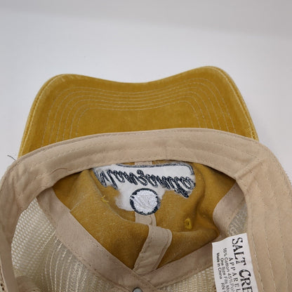 Manzanita Snapback Trucker Hat Yellow OSFM Mesh Back Salt Creek 6 Panel