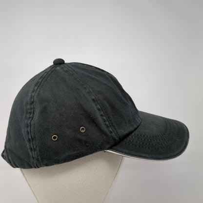 Dorfman Pacific Headwear Strapback Hat Black One Size Adjustable Blank