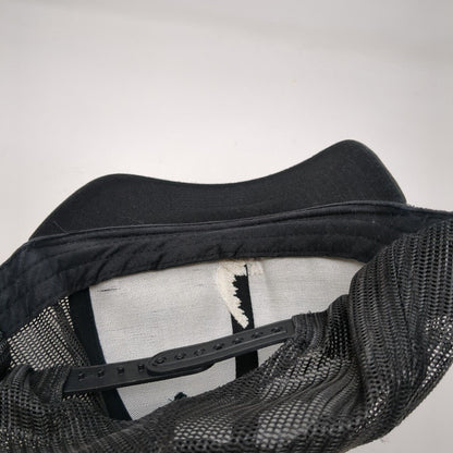 Vivid Roots Snapback Mesh Back Trucker Hat Black OSFA Classics Yupoong