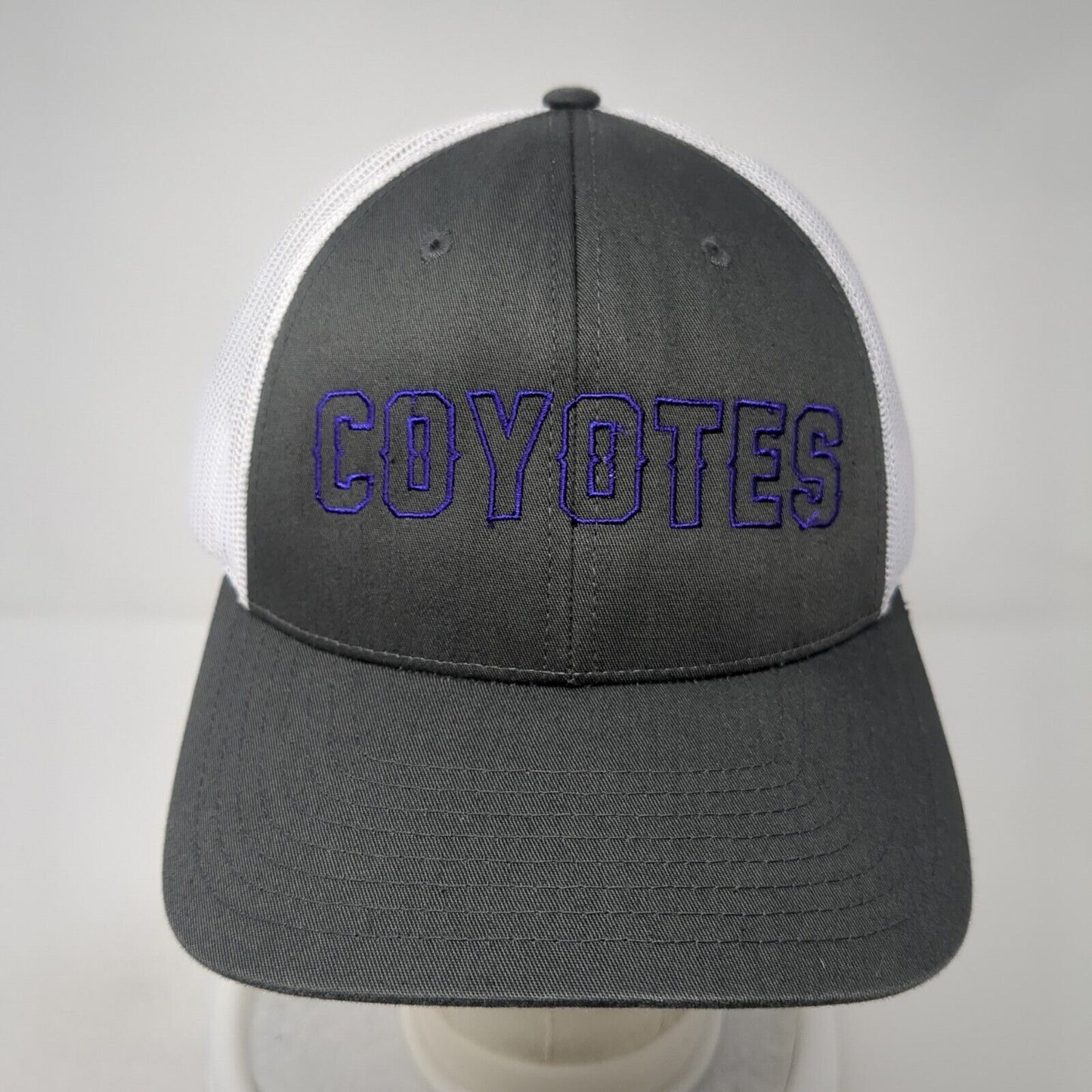 Coyotes Snapback Mesh Back Trucker Hat Gray M/L Adjustable Richardson