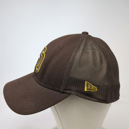 San Diego Padres MLB New Era Baseball Cap Brown L Mesh Back Stretch Fit Hat