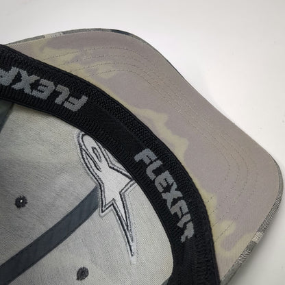 Alpinestars Baseball Cap Gray Camo XL Fitted Flexfit Hat Logo A-Star Graphic