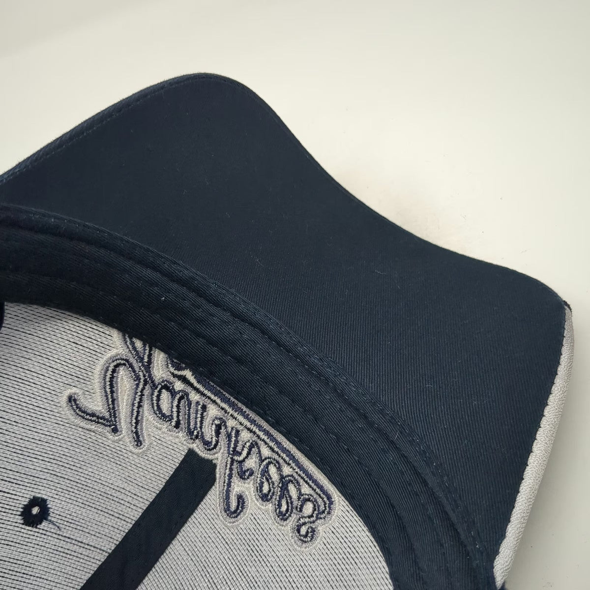 New York Yankees MLB Drew Pearson Baseball Cap Hat Blue OSFM Strapback NY Script