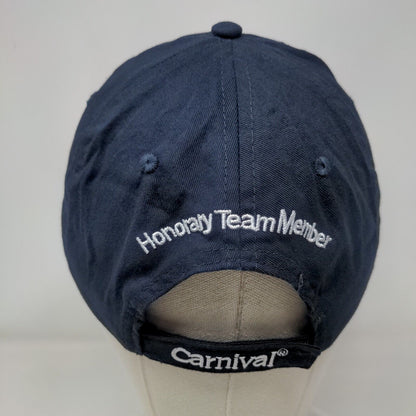 Behind The Fun Strapback Hat Blue OSFM Embroidered Adjustable Carnival