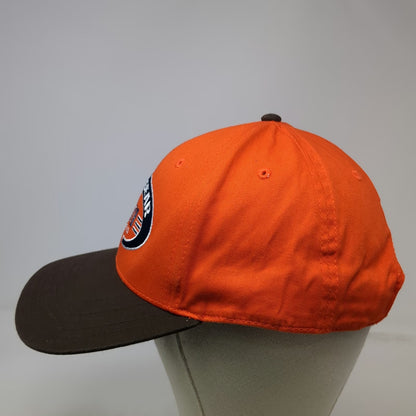 Otto Baseball Cap Orange One Size Lazy Bear Ranch Weiser Idaho Strapback Hat