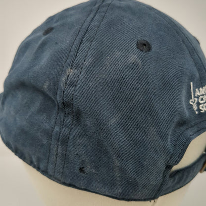 American Cancer Society Baseball Cap Blue One Size Pink Ribbon Slideback Hat