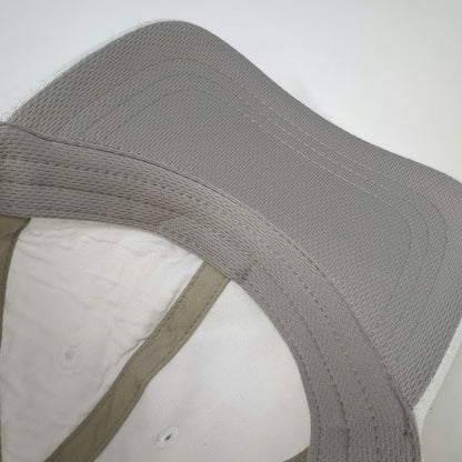 Gaiam Baseball Cap White One Size Mesh Texture Slideback Athletic Yoga Sport Hat
