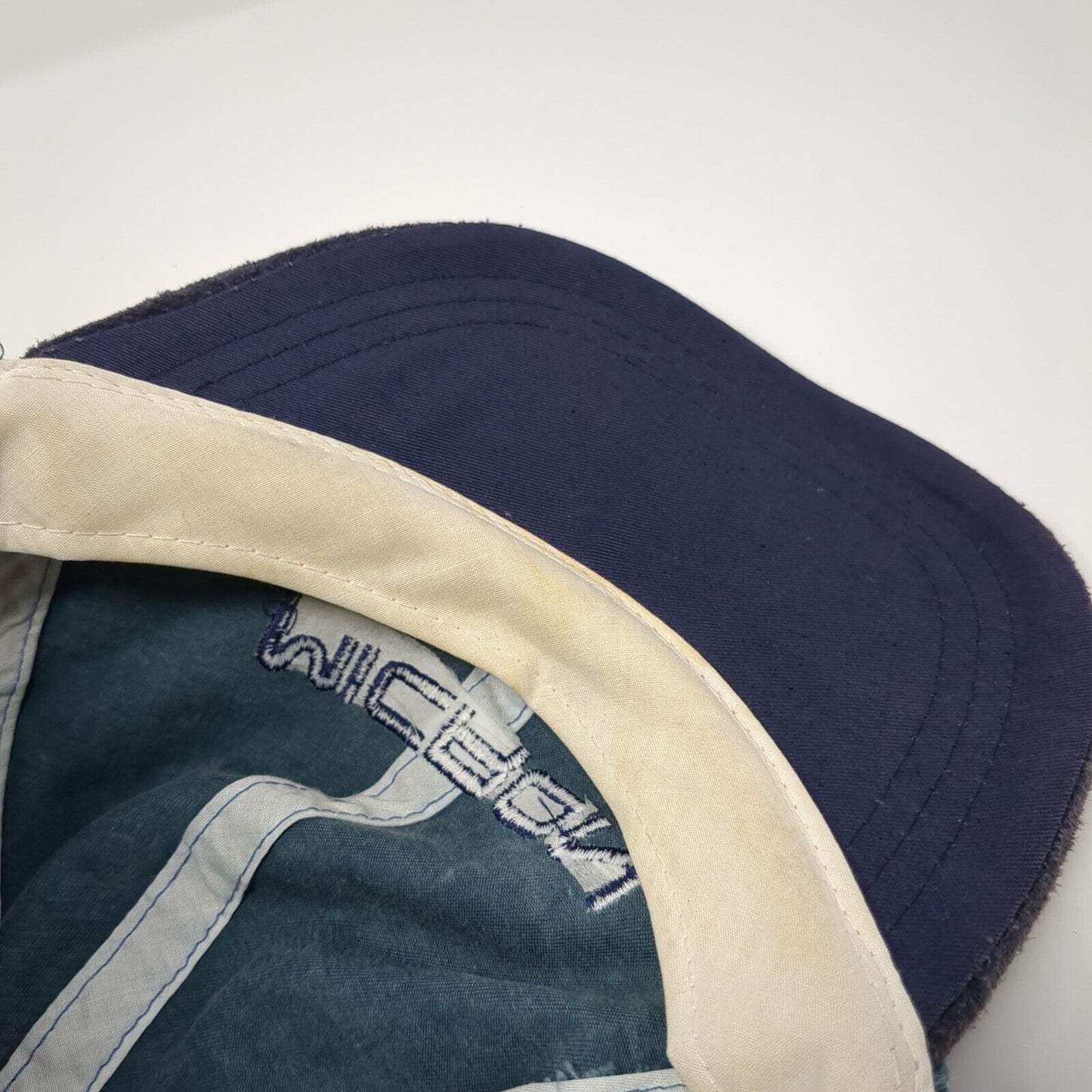Micron Bedo Dram Slideback Hat Blue One Size Adjustable Embroidered Fahrenheit