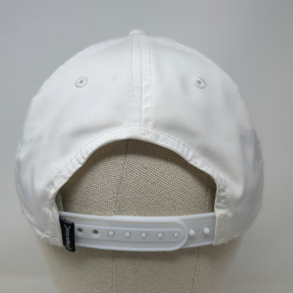 Imperial 5 Panel White Hat One Size Rope Snapback Good Script Embroidery Golf