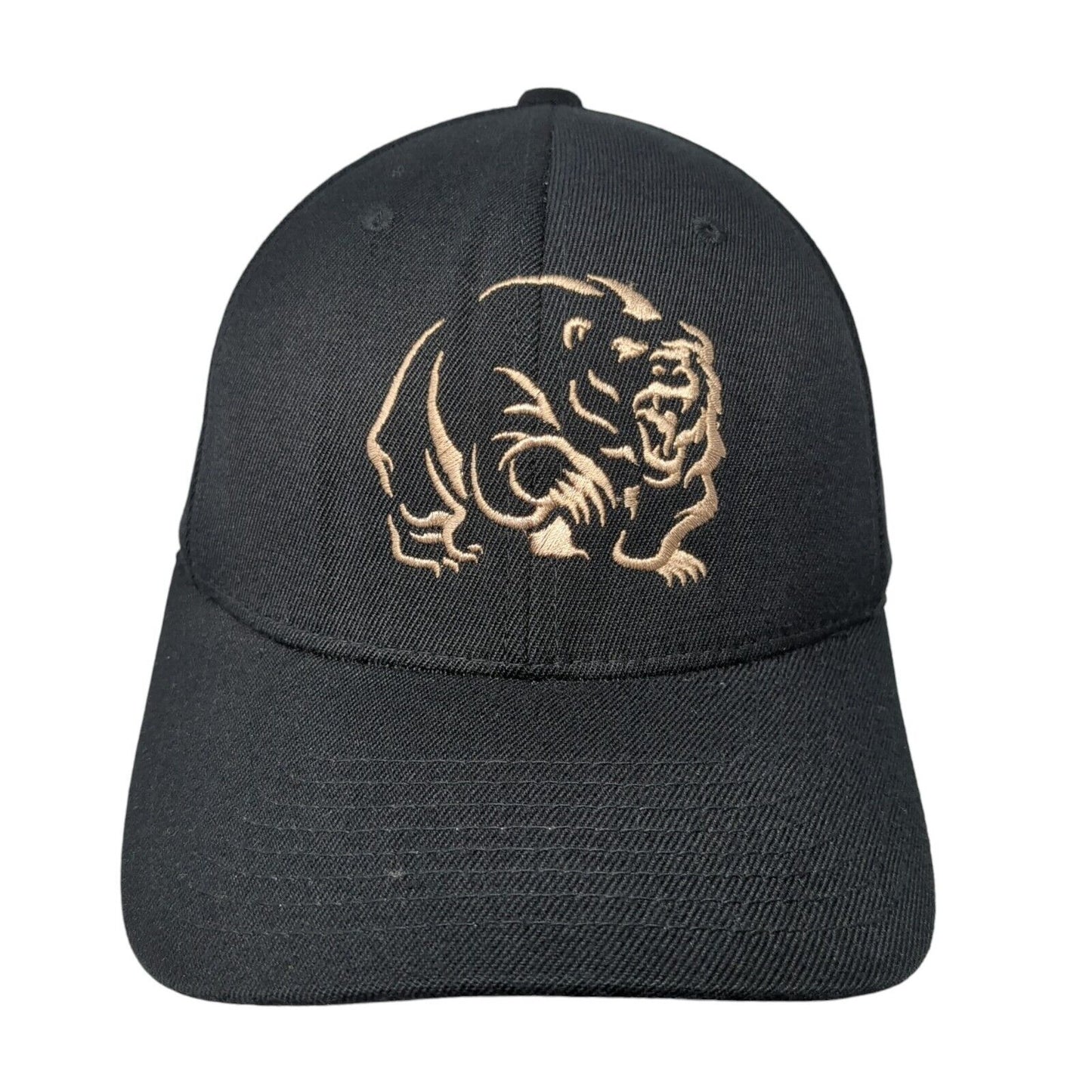 Grizzle Drywall Fitted Hat Black S-M Embroidered Solid Flexfit Yupoong