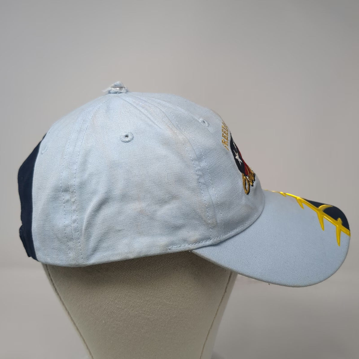Headgear Baseball Cap Blue One Size Freedom to Fly Oshkosh WI American Flag hat
