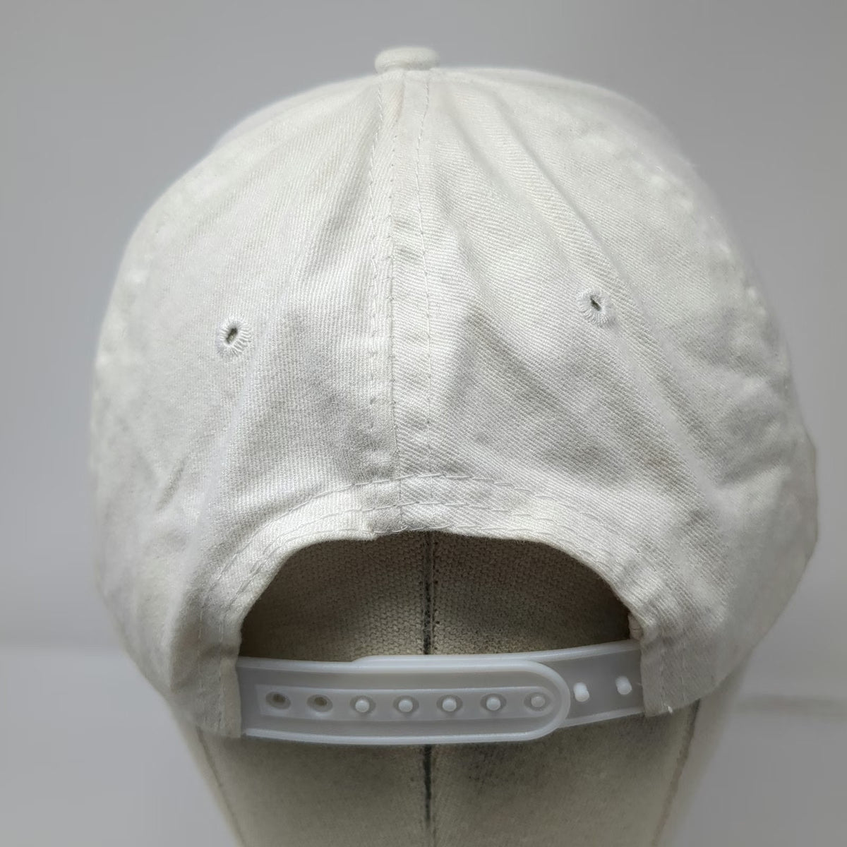 Barbie Snapback White One Size Pink Heart Embroidered Curved Brim 6 Panel Hat