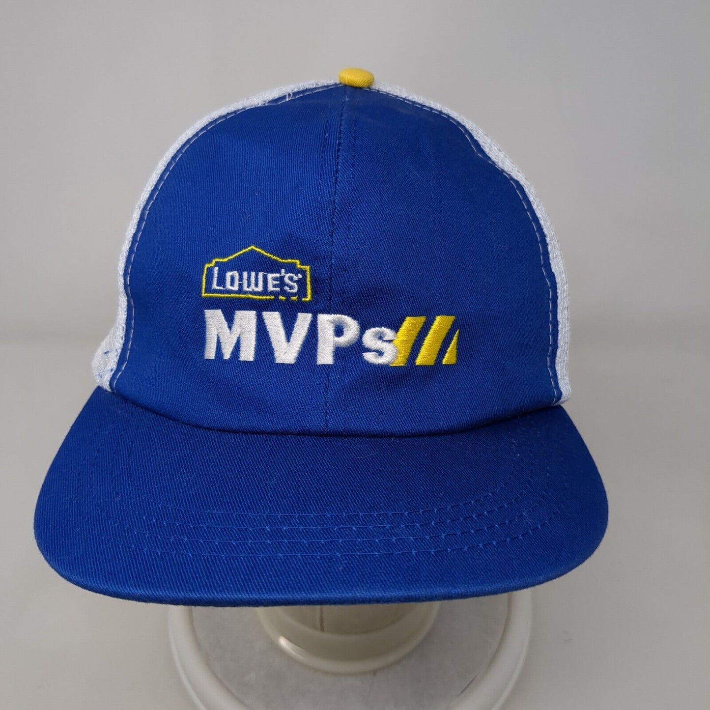 Lowes MVPs Snapback Trucker Hat Blue OSFA Adjustable Embroidered Mesh Back