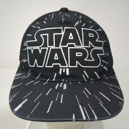Star Wars 5 Panel Black One Size Hat Hyperspace Starfield Snapback Cotton