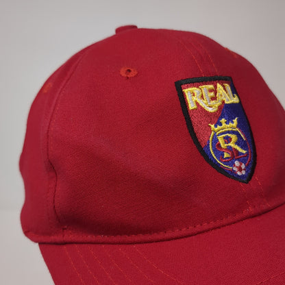 Real Salt Lake Fitted Hat Red XL Embroidered Unifit By Fahrenheit