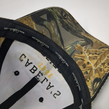 Cabela's Baseball Cap Brown Green One Size Outfitter 1961 Graphic Slideback Hat