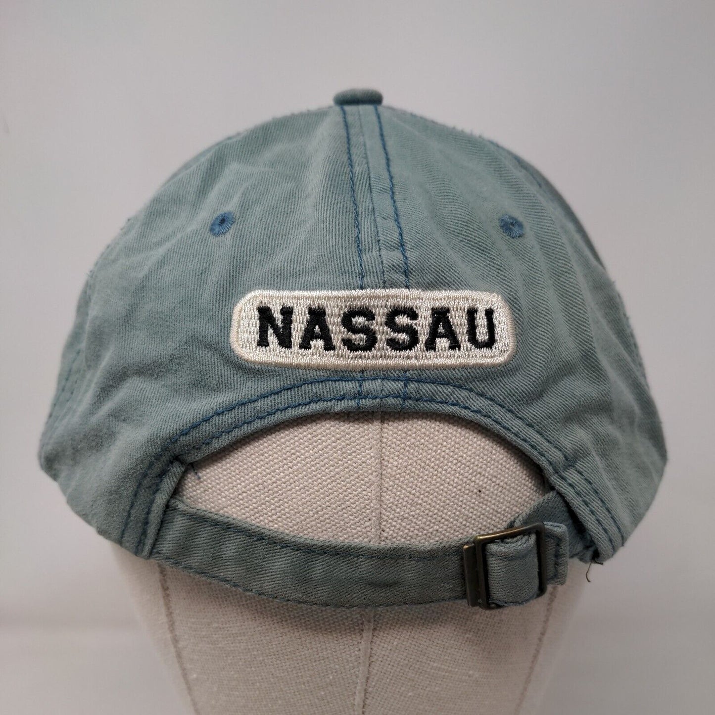 Nassau Bahamas Est 1492 Slideback Hat Blue One Size Embroidered