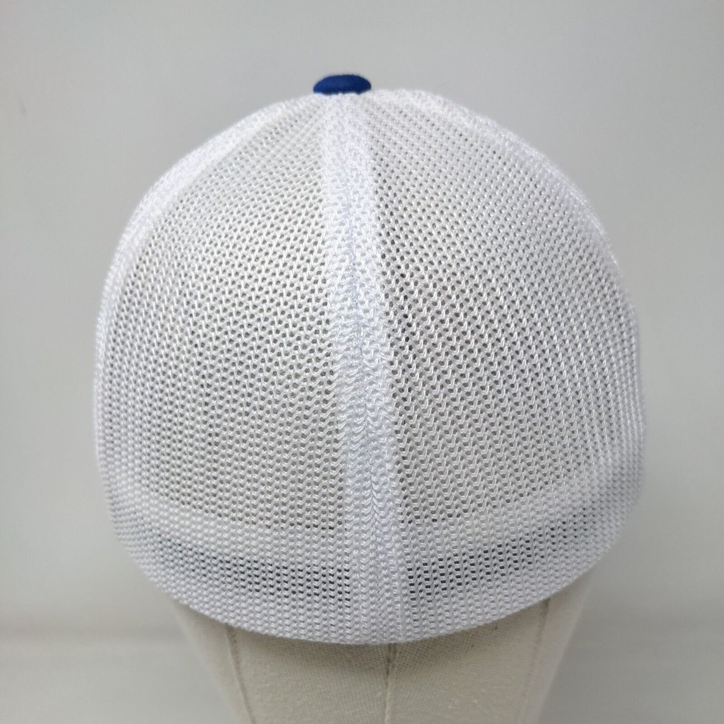 Bluewater Fitted Trucker Hat Blue One Size Mesh Flexfit Yupoong 6 Panel
