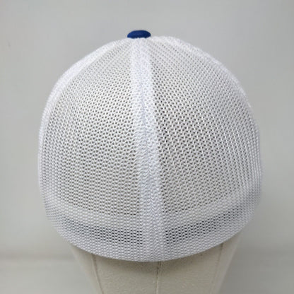 Bluewater Fitted Trucker Hat Blue One Size Mesh Flexfit Yupoong 6 Panel