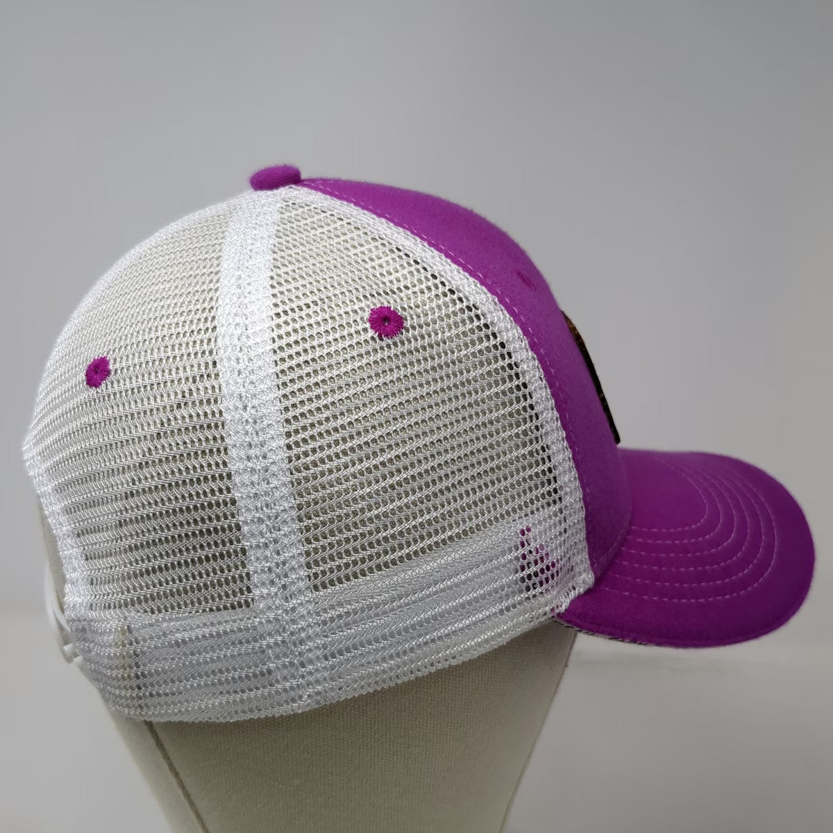 Buck's Bags Trucker Hat Pink One Size Farm Bureau Insurance Mesh Back Snapback