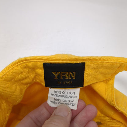 Slippery Slideback Hat Yellow One Size Adjustable Embroidered 6 Panel Cotton YRN
