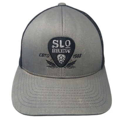 Pacific Headwear Trucker Hat Gray OSFM SLO BREW 104C Pro Model Mesh Back Snap