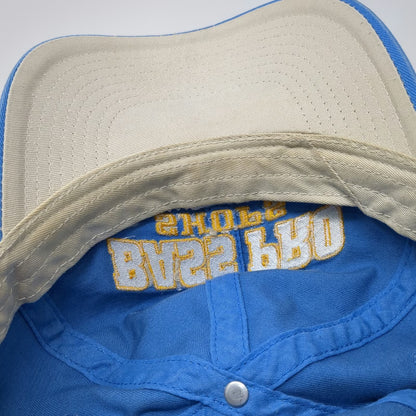 Bass Pro Shops Baseball Cap Blue White Yellow One Size Embroidered Strapback Hat