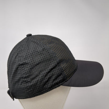 H&M Slideback Hat Black One Size Adjustable Breathable Mesh 6 Panel Polyester