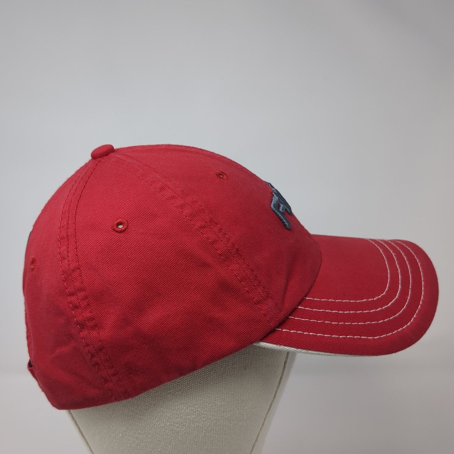 Ping Strapback Hat Red One Size Embroidered Solid 6 Panel Outdoor