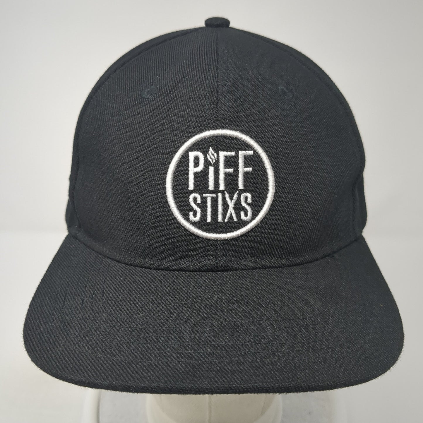 Piff Stixs Snapback Hat Black One Size Adjustable Embroidered 6 Panel