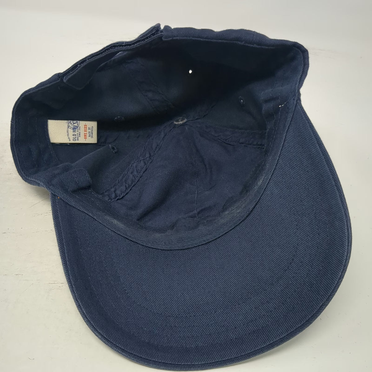 Old Navy Baseball Cap Blue Green One Size Shamrock Patch Cotton Strapback Hat